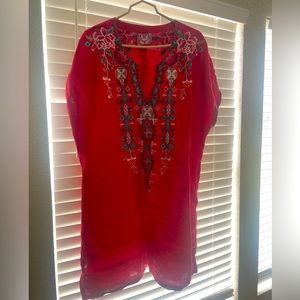 Johnny Was Embroidered Top